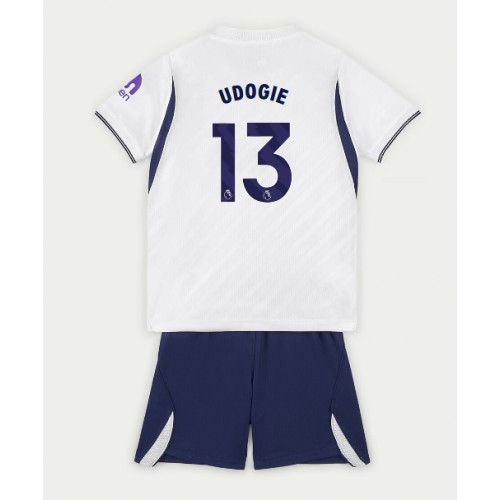 Stroje piłkarskie Tottenham Hotspur Destiny Udogie #13 Koszulka Podstawowej dla dzieci 2026-27 Krótki Rękaw (+ szorty)